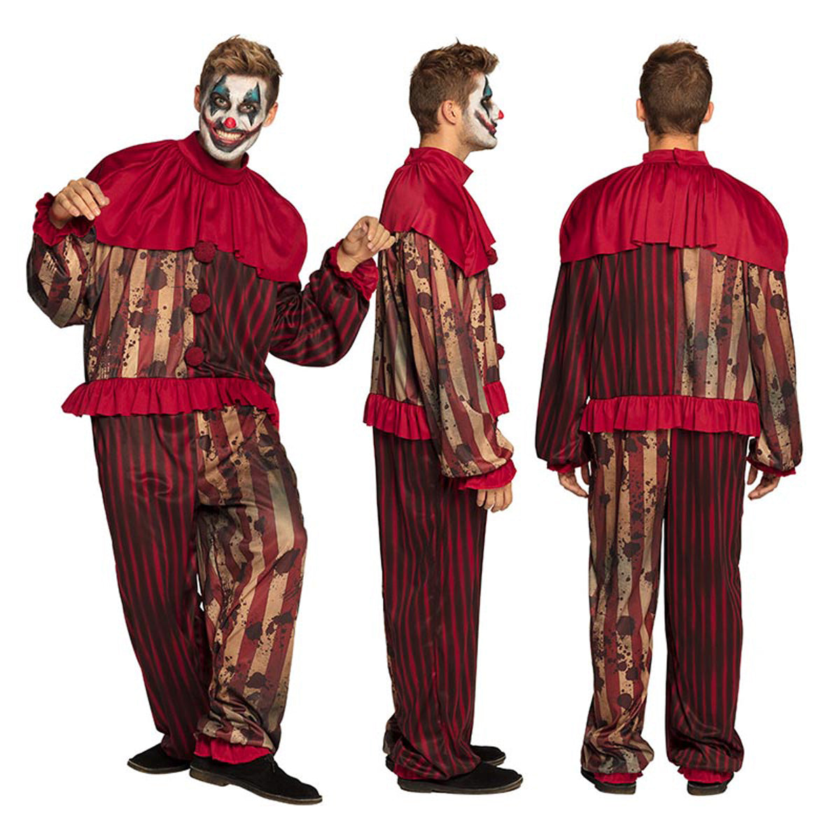 das-kost-mland-herren-horror-clown-kost-m-54-56-oberteil-hose image 3