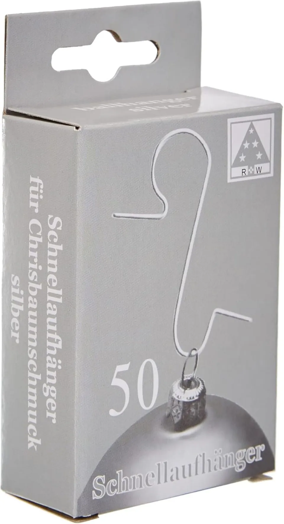 das-kost-mland-kugel-aufh-nger-box-50-st-ck-silber image 1