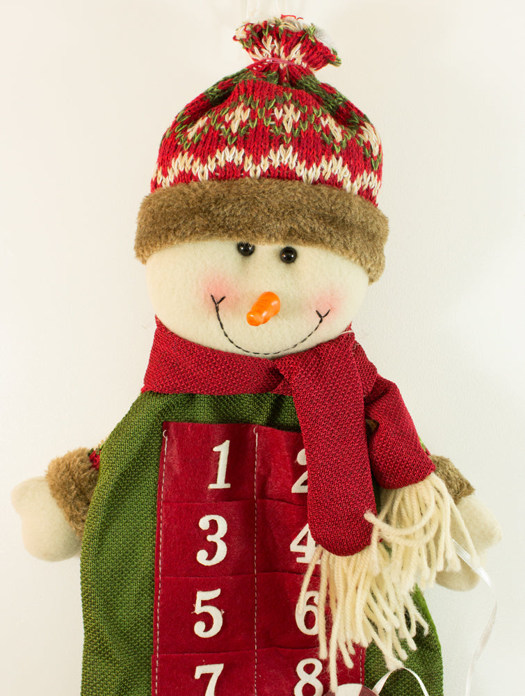 das-kost-mland-dekorationen-schneemann-adventskalender-rot-gr-n-75cm image 2