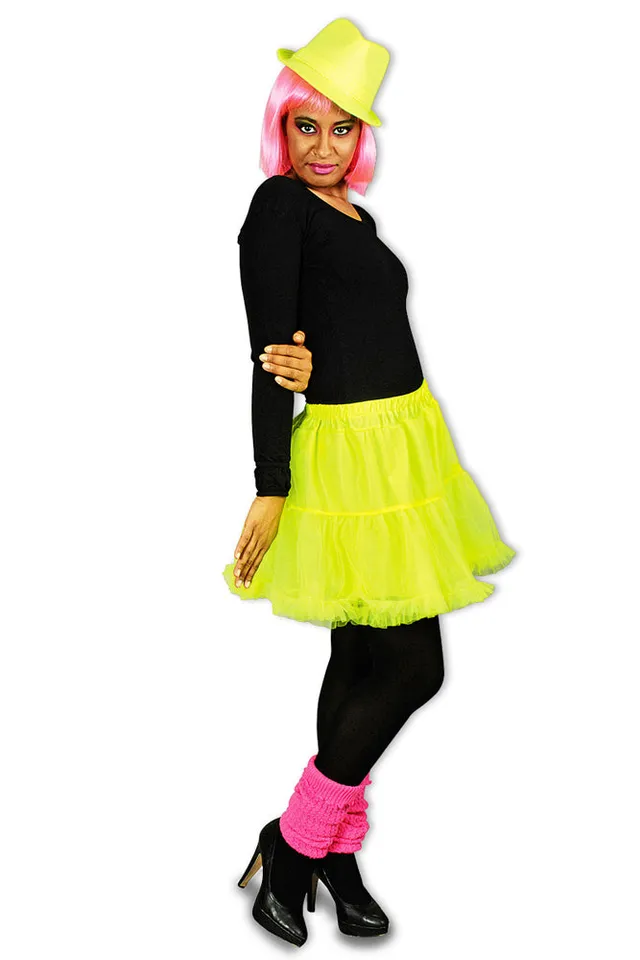 das-kost-mland-damen-neon-petticoat-t-llrock-gelb-36-38-uv image 1