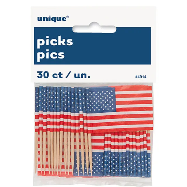 das-kost-mland-picker-us-flagge-deko-30-st-ck image 1