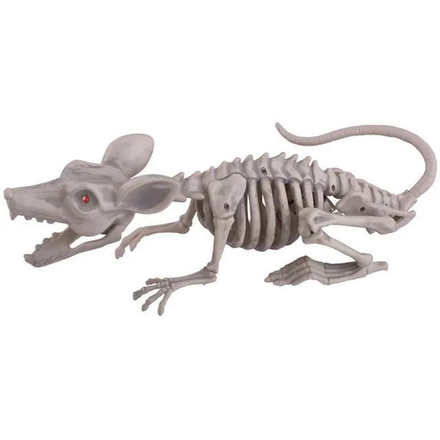 das-kost-mland-deko-skelett-ratte-38cm-mit-licht-und-ton image 1