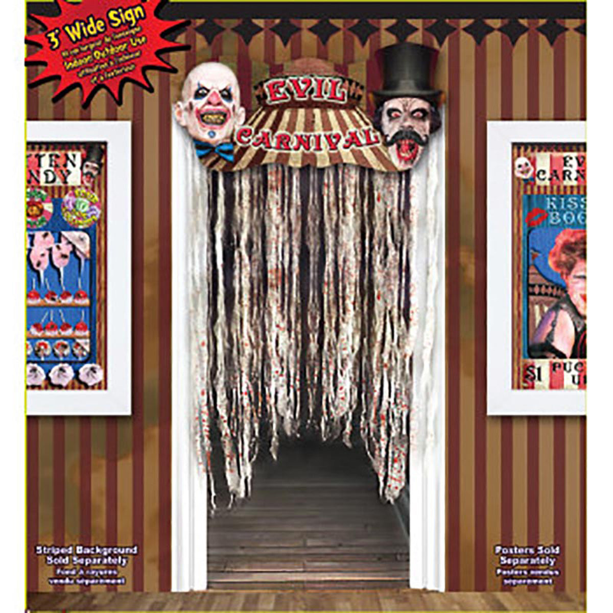 das-kost-mland-dekorationen-t-rvorhang-horror-zirkus-120-cm image 1