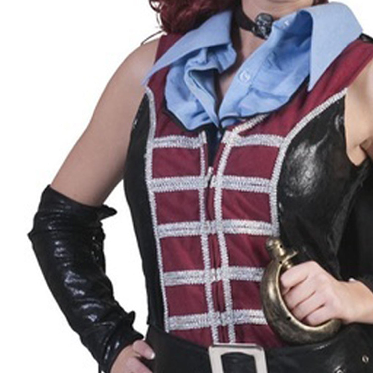 das-kost-mland-scarlett-piratin-kost-m-damen-schwarz-rot image 5