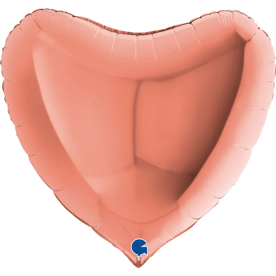 das-kost-mland-uni-herz-folienballon-91-cm-rosegold image 1