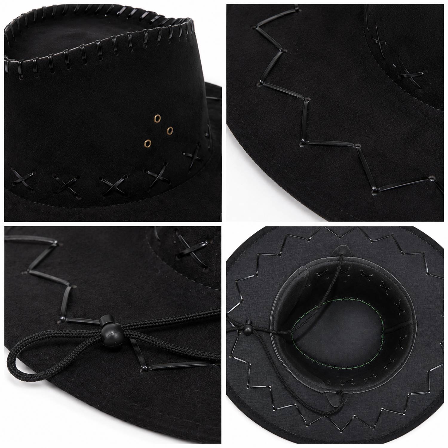 das-kost-mland-accessoires-cowboyhut-kinder-western-hut-schwarz image 4
