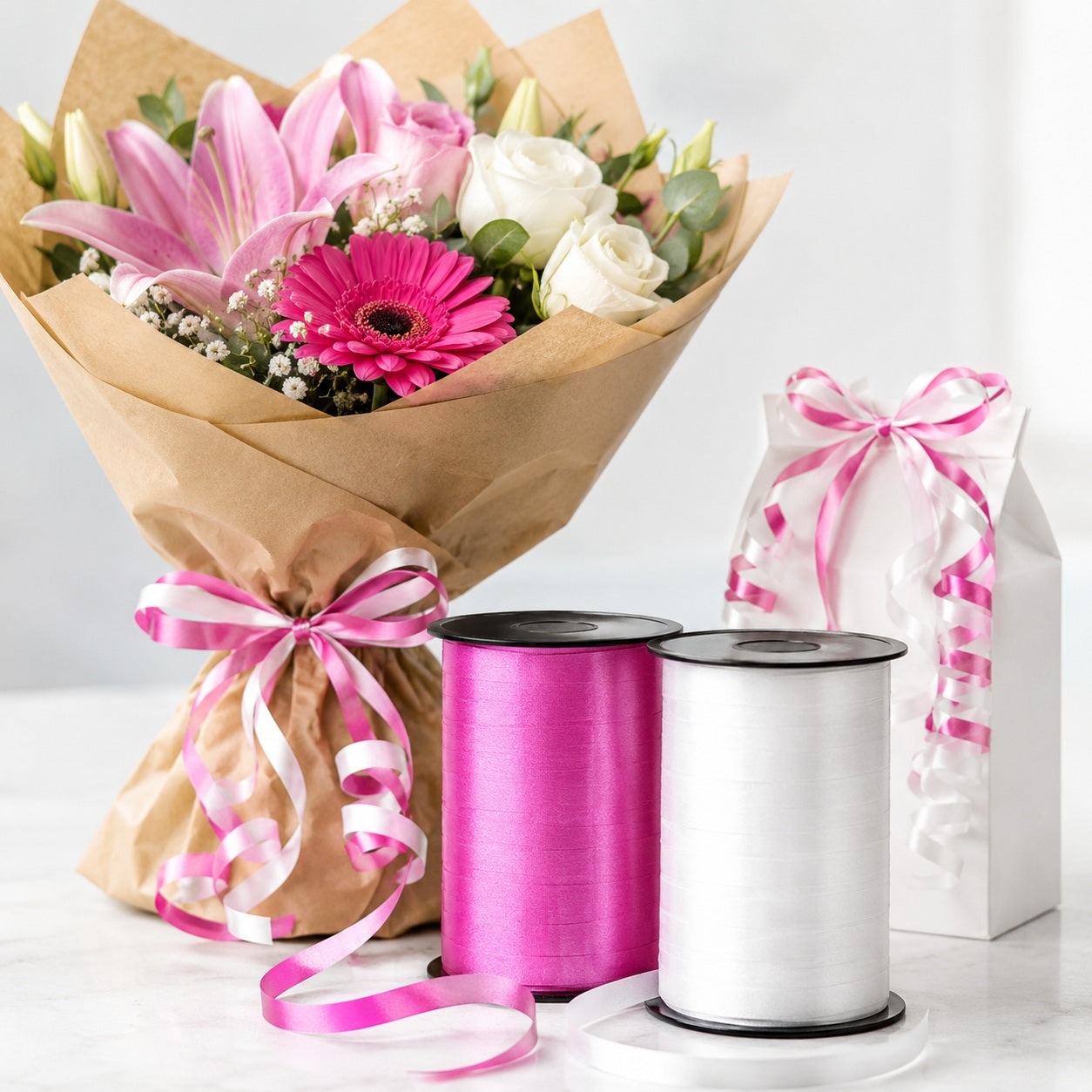 das-kost-mland-polyband-geschenkband-pink-250-m-x-10-mm image 2