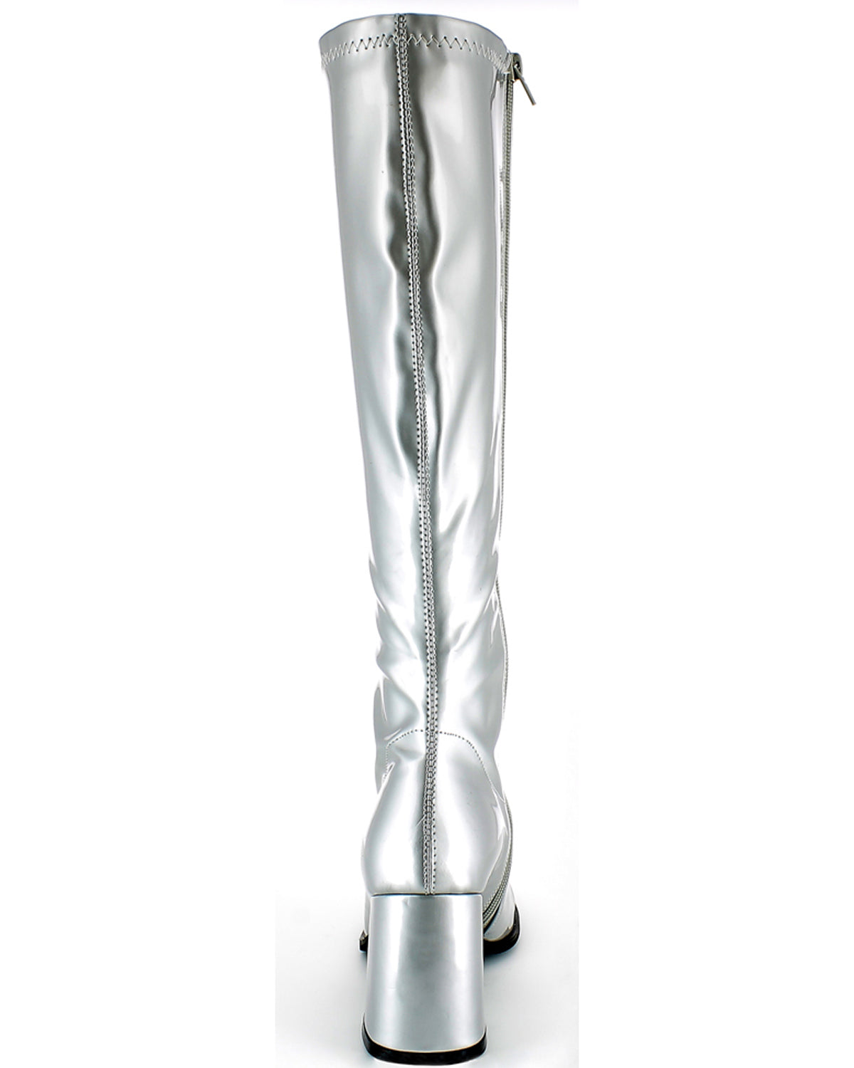 das-kost-mland-accessoires-gogo-retro-lackstiefel-silber-blockabsatz image 7