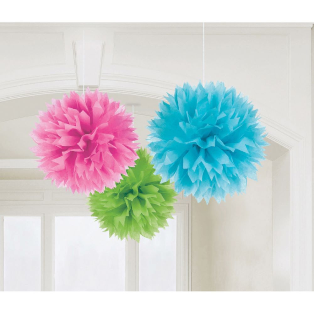 das-kost-mland-accessoires-fluffy-papier-pompons-40-cm-3er-multicolor image 2