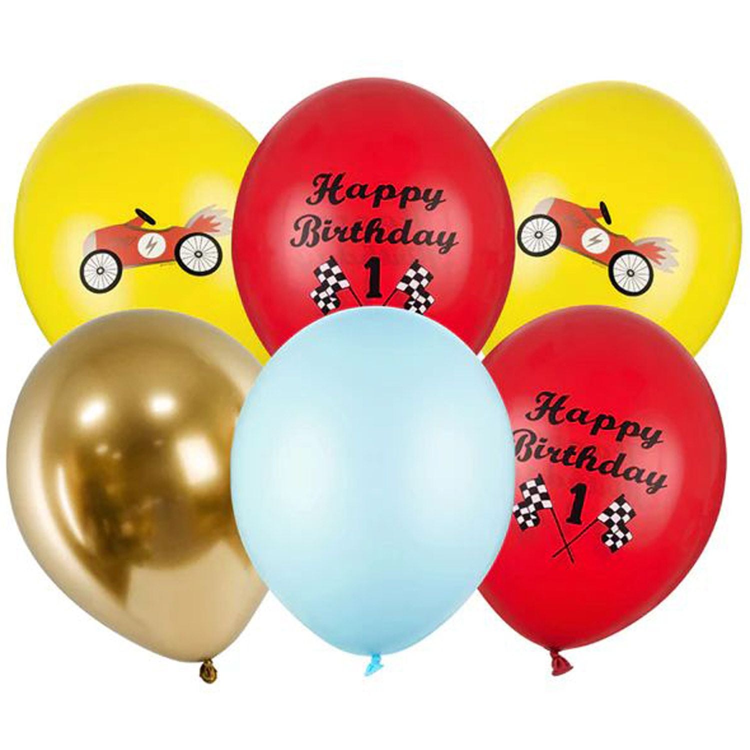 das-kost-mland-dekorationen-luftballon-happy-birthday-mix-30cm-6er image 1