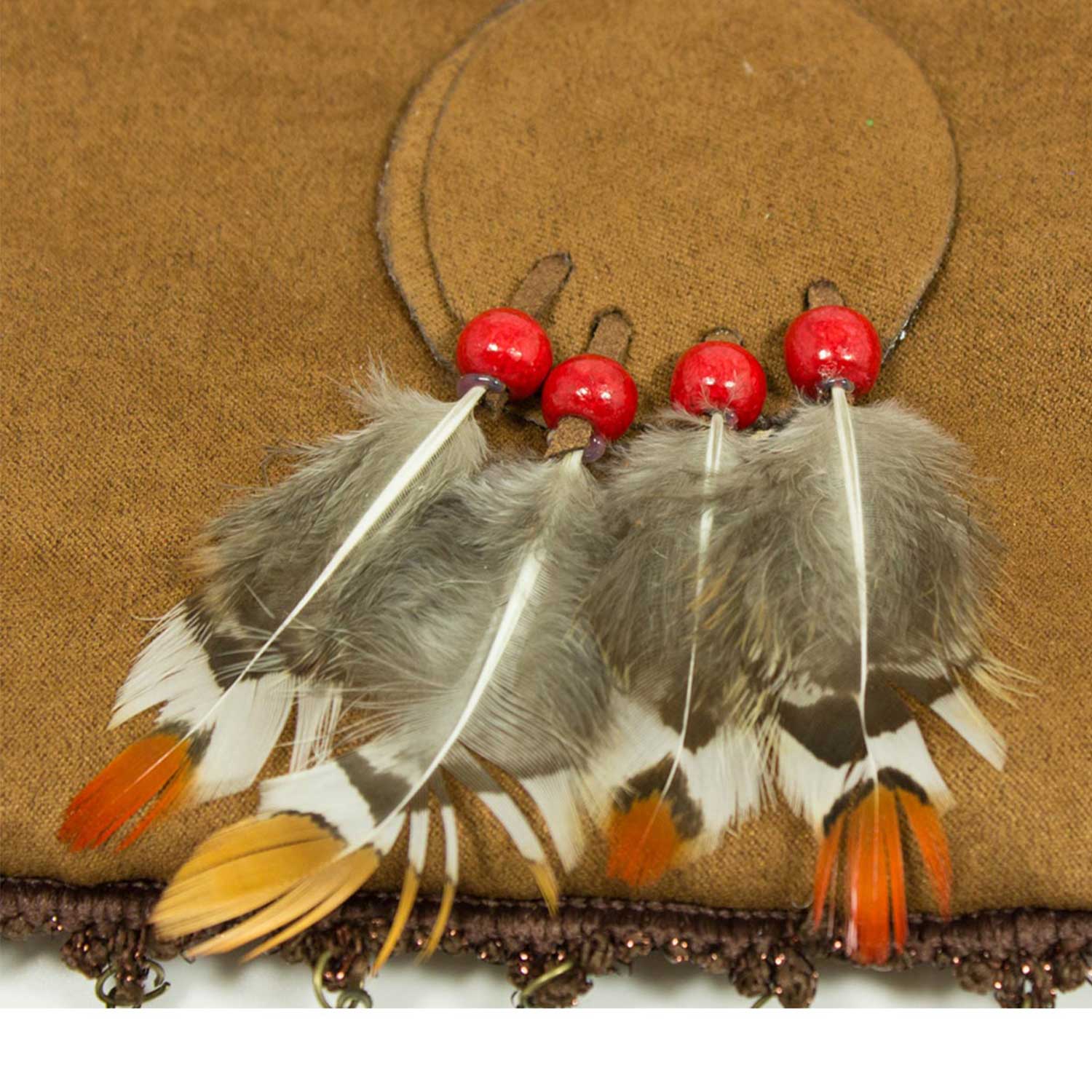 das-kost-mland-accessoires-hippie-umh-ngetasche-braun-federn image 7