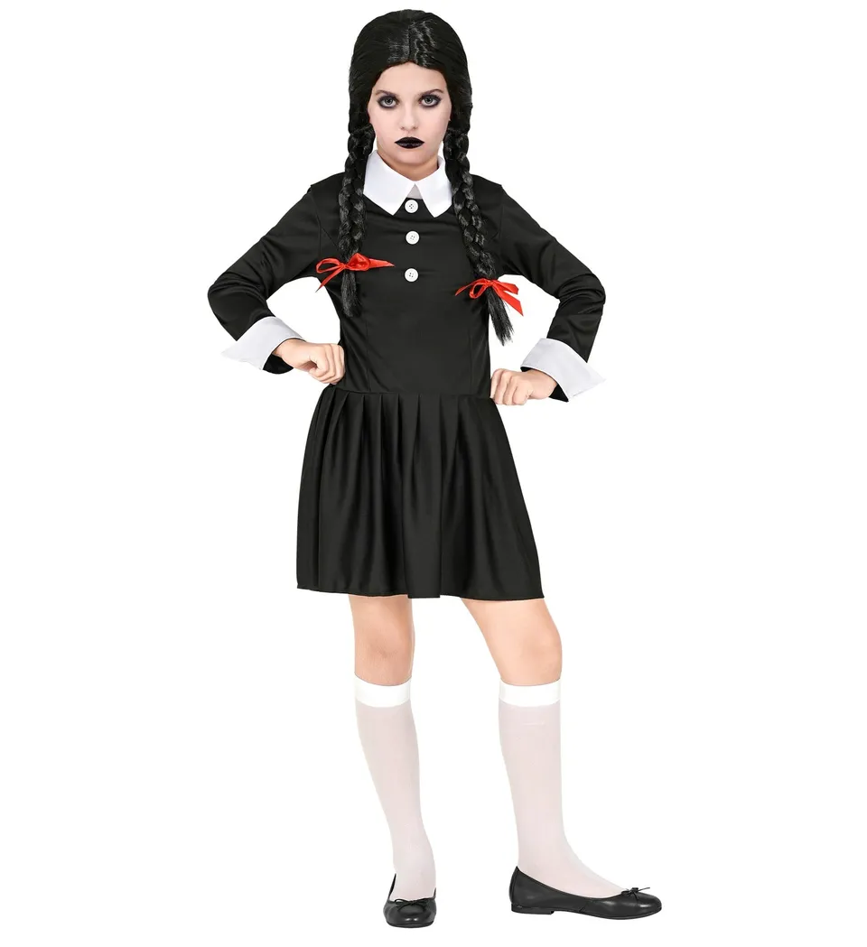 das-kost-mland-dark-girl-kinderkost-m-gr-128-schwarz-wei image 1