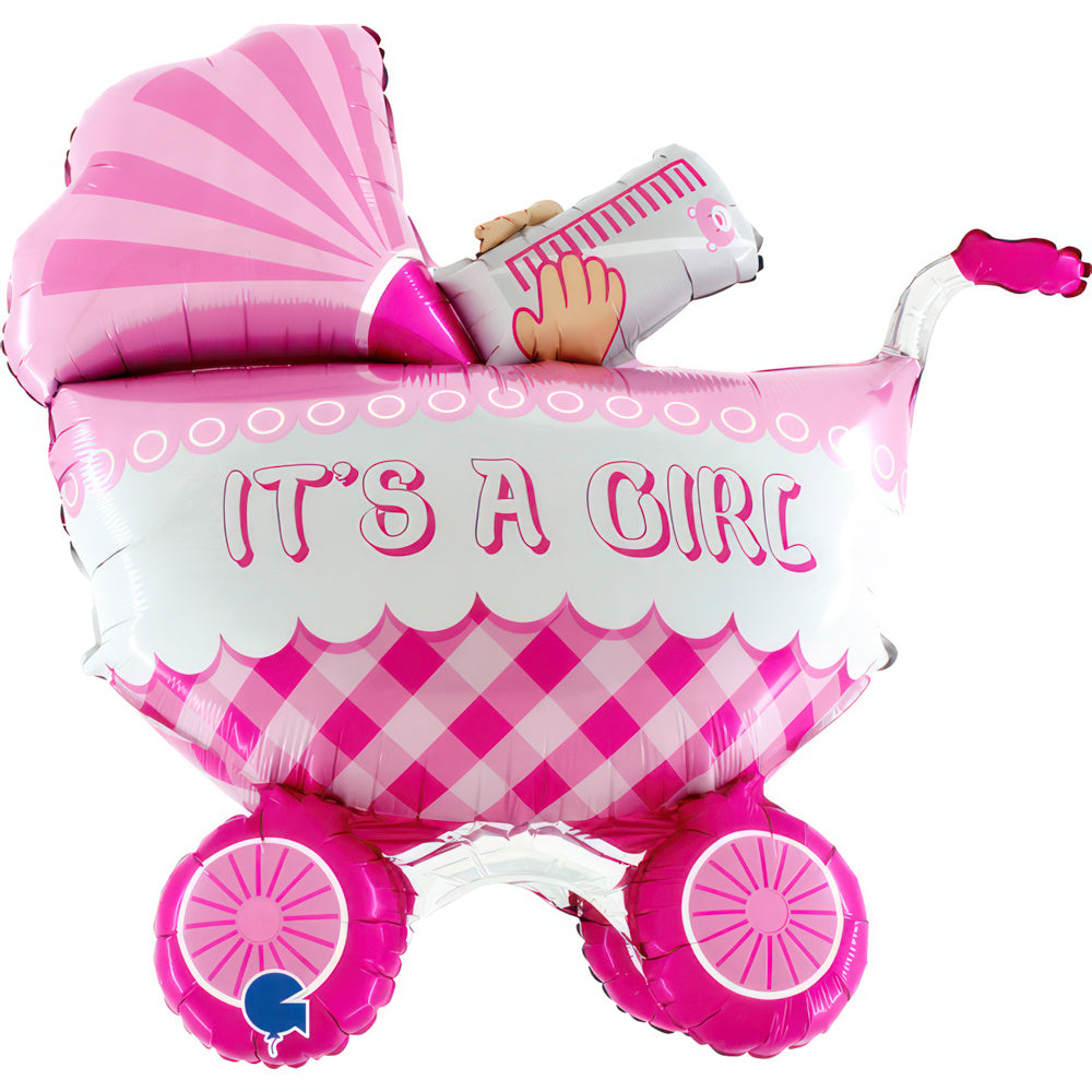das-kost-mland-it-s-a-girl-buggy-folienballon-107-cm-rosa image 4