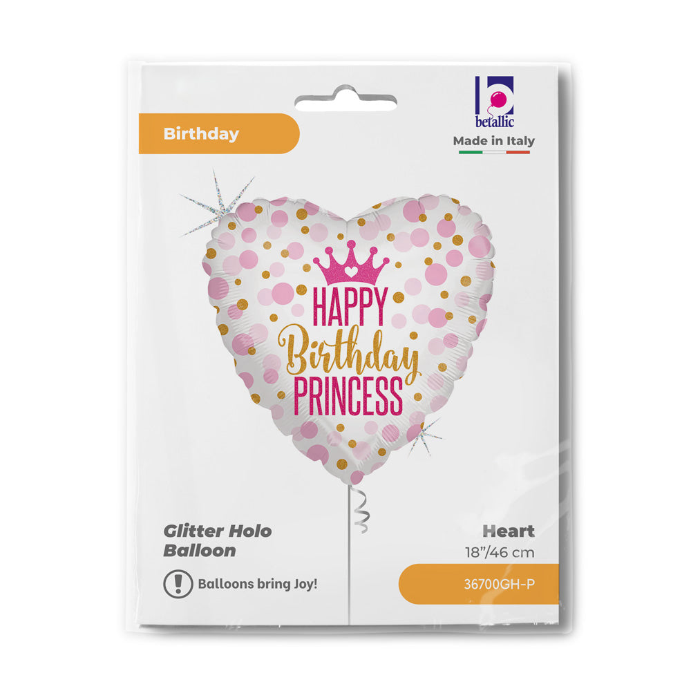 das-kost-mland-happy-birthday-princess-folienballon-46cm image 2