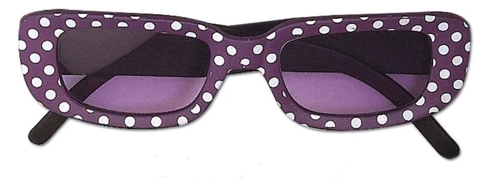 das-kost-mland-fifties-party-brille-lila-wei-punkte image 1