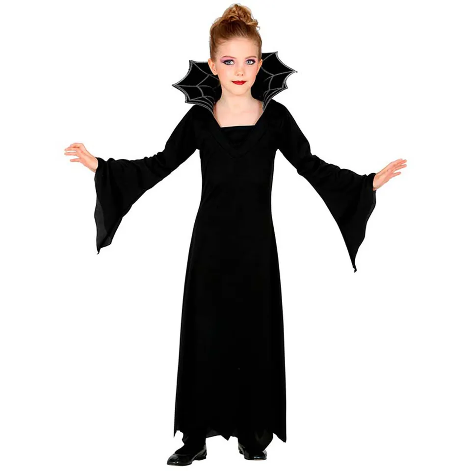 das-kost-mland-m-dchen-kid-vampirin-kost-m-kleid-schwarz-128 image 1