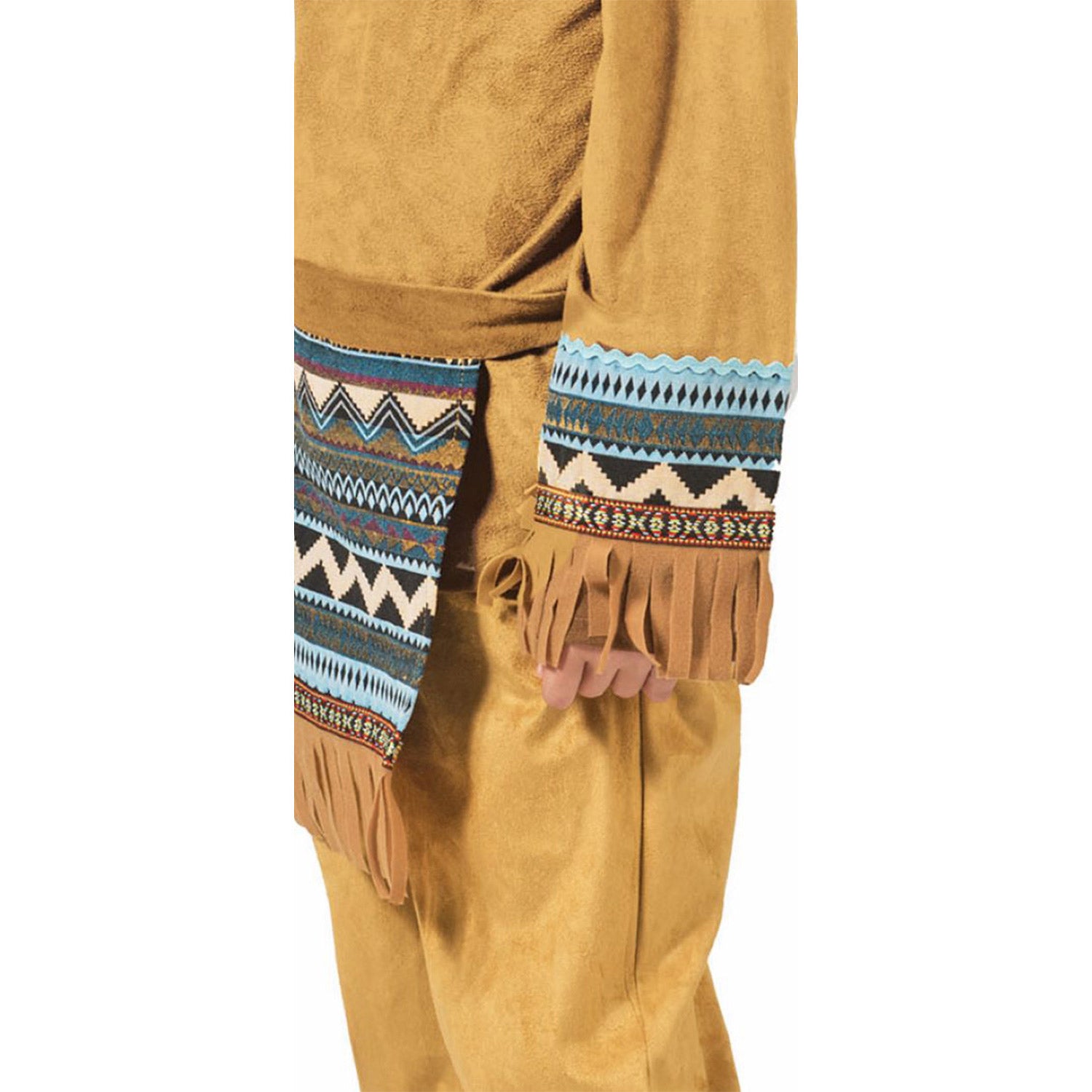 das-kost-mland-jungen-indianer-kost-m-cherokee-braun-t-rkis-3-tlg image 3