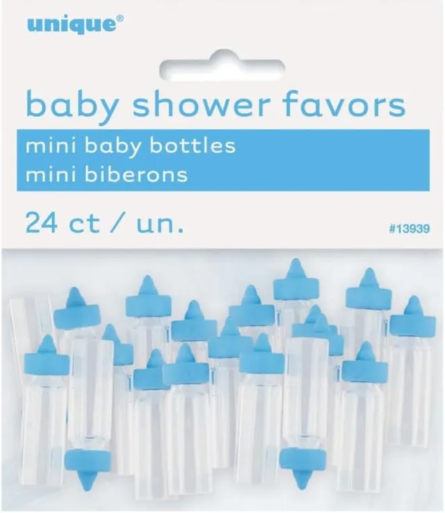 das-kost-mland-dekorationen-babyflasche-mini-blau-24-st-ck image 1