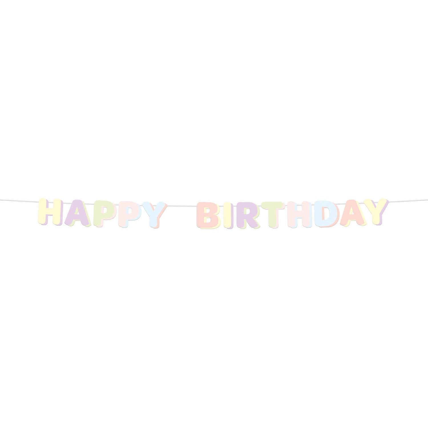 das-kost-mland-dreamy-pastels-happy-birthday-girlande-1-8m image 1