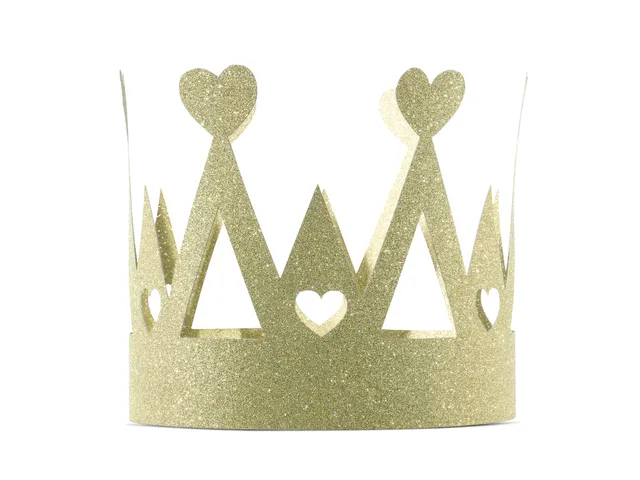 das-kost-mland-krone-gold-glitzer-herzen-partykrone image 1