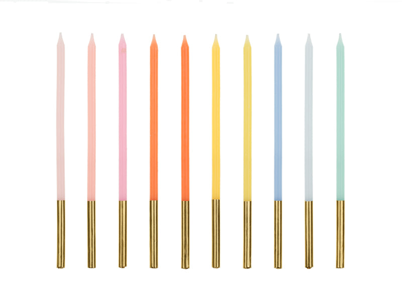das-kost-mland-geburtstagskerzen-14-cm-bunt-10-stk-gold image 2