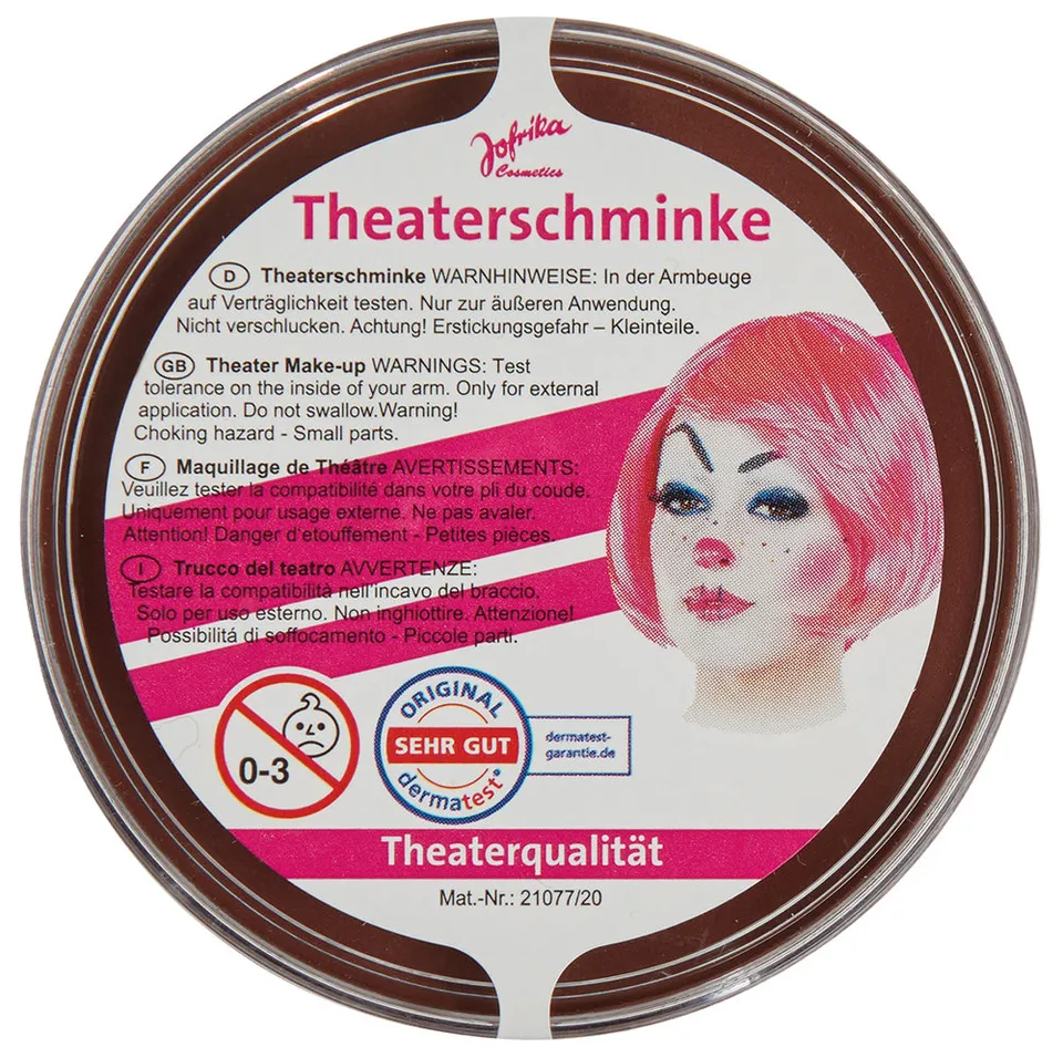jofrika-theaterschminke-theaterqualit-t-braun-fasching image 1