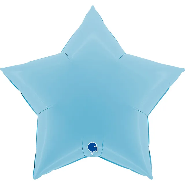 das-kost-mland-folienballon-stern-blau-matt-91cm-riesenballon image 1
