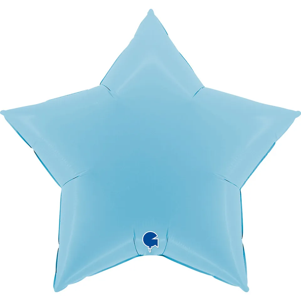 das-kost-mland-folienballon-stern-blau-matt-91cm-riesenballon image 1