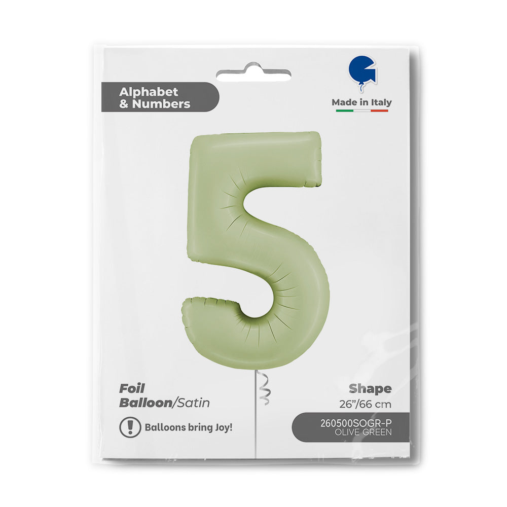 das-kost-mland-riesenzahl-folienballon-66cm-satin-olive-zahl-5 image 2