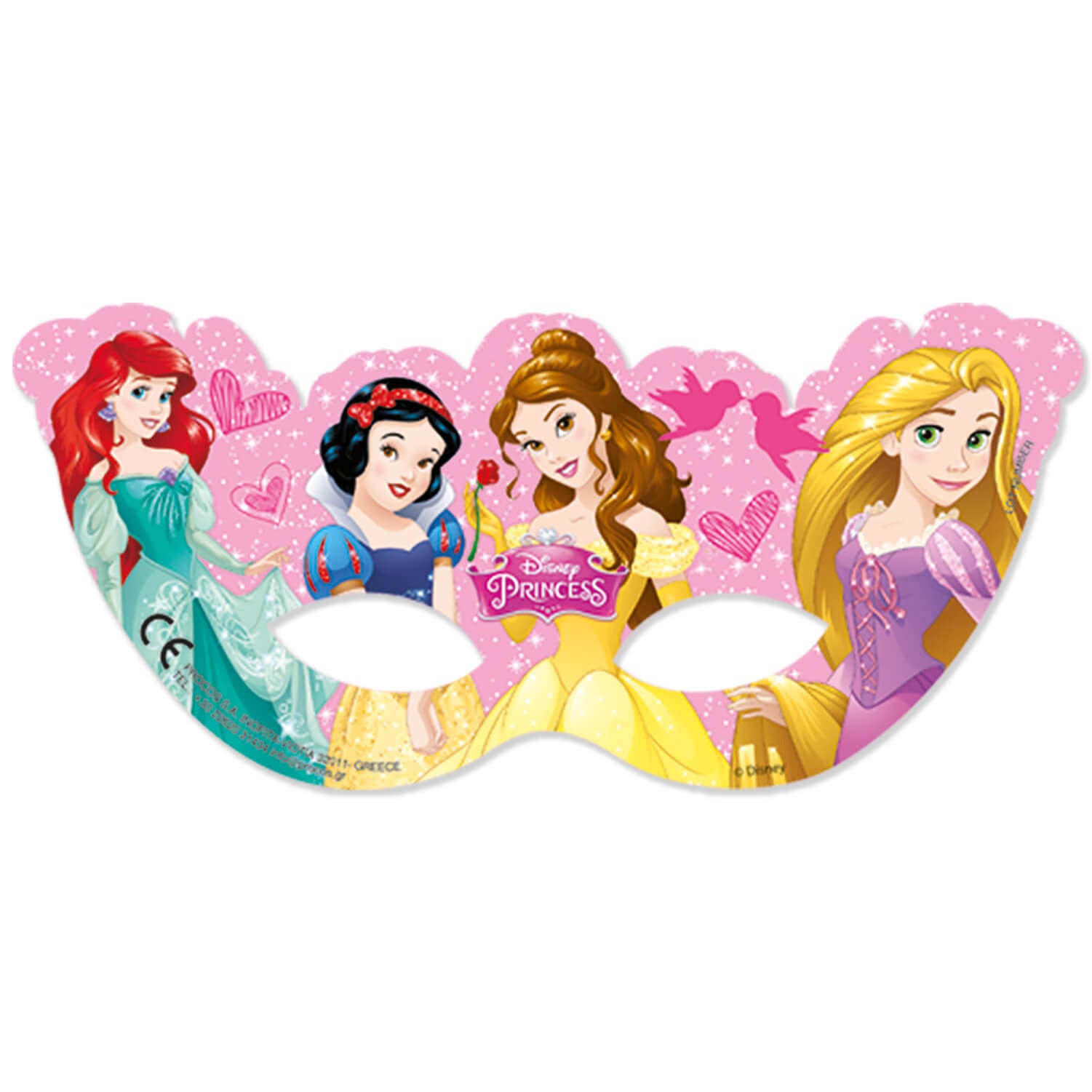disney-prinzessinnen-maske-pappe-6-st-ck-kinder-set image 1