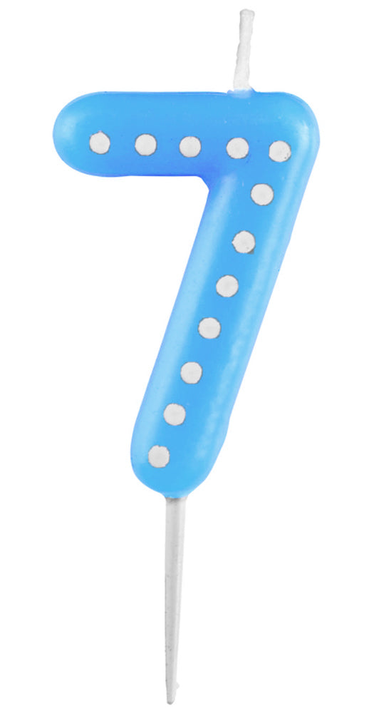 das-kost-mland-zahlenkerze-punkte-tortendeko-zahl-7-blau-6-5cm image 1