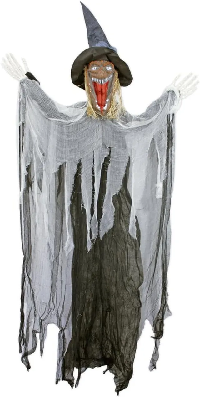 das-kost-mland-dekorationen-halloween-hexe-grusel-h-ngefigur-170-cm image 1
