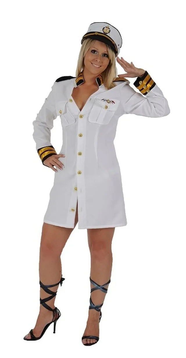 das-kost-mland-kapit-n-lady-kost-m-kleid-mit-m-tze-marine image 1