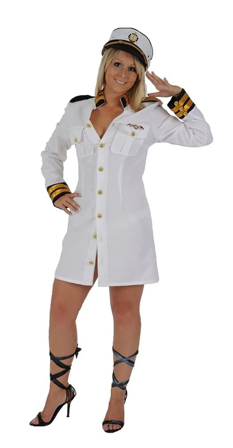 das-kost-mland-kapit-n-lady-kost-m-kleid-mit-m-tze-marine image 1