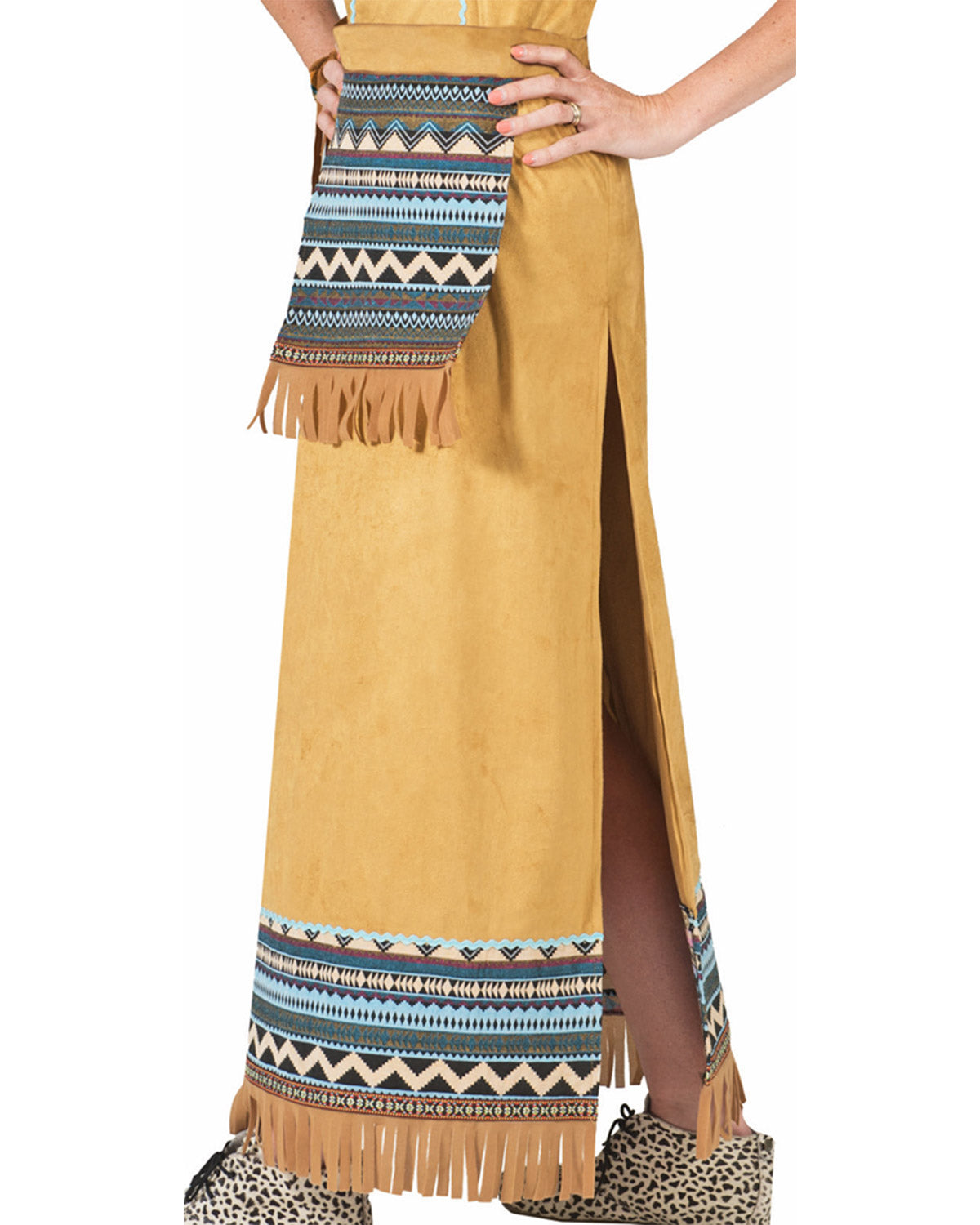 das-kost-mland-damen-cherokee-indianerin-kost-m-36-38-lang-braun image 3