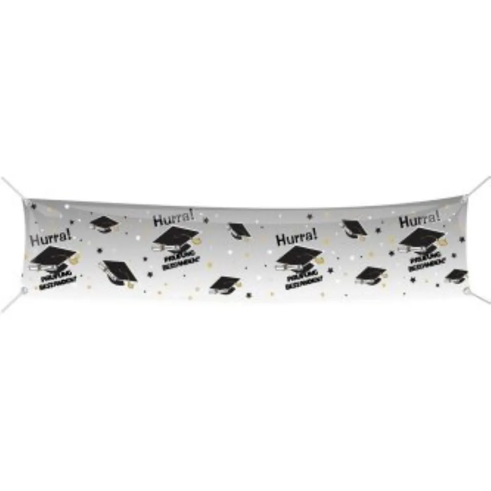 das-kost-mland-dekorationen-banner-pr-fung-bestanden-60x300cm image 1