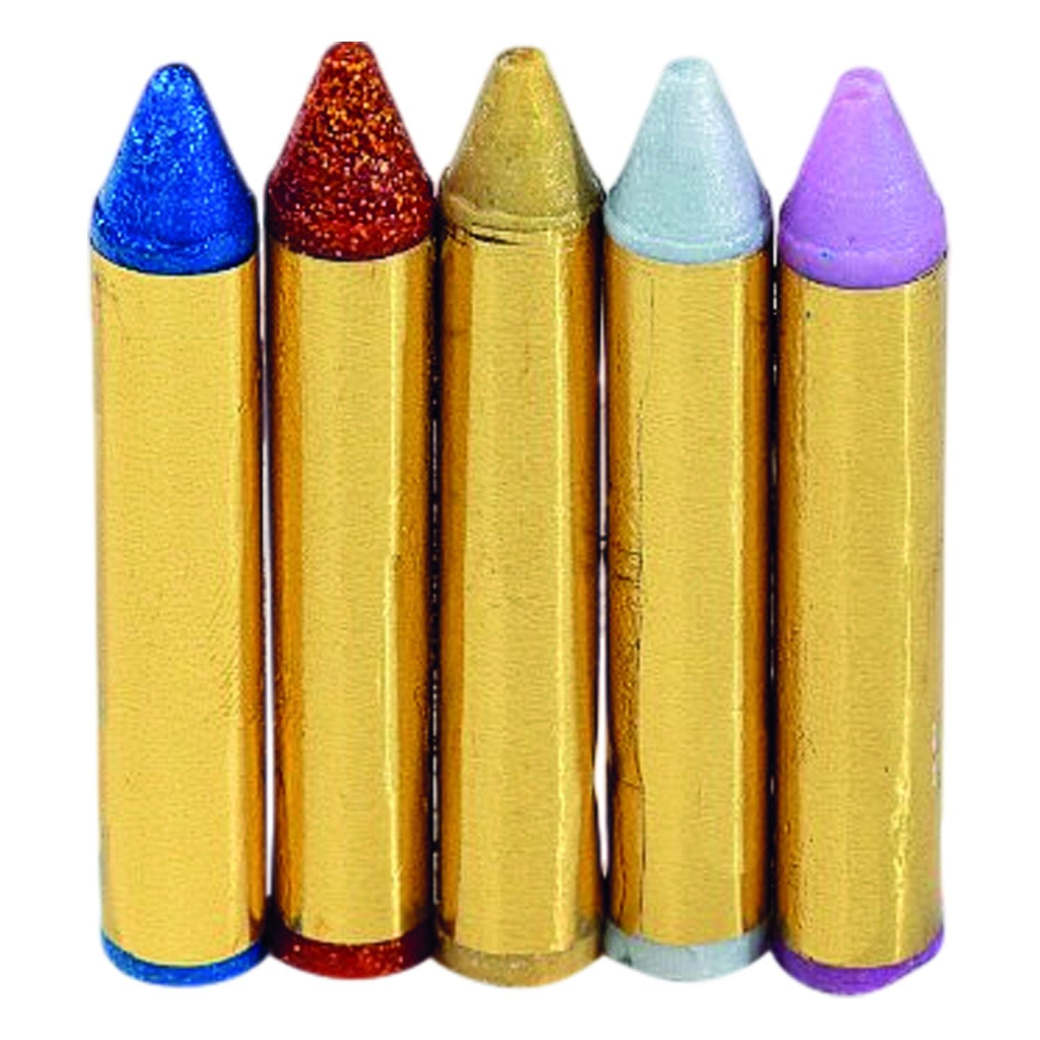 das-kost-mland-dekorationen-bio-schminkstifte-glitter-5er-spitzer image 2