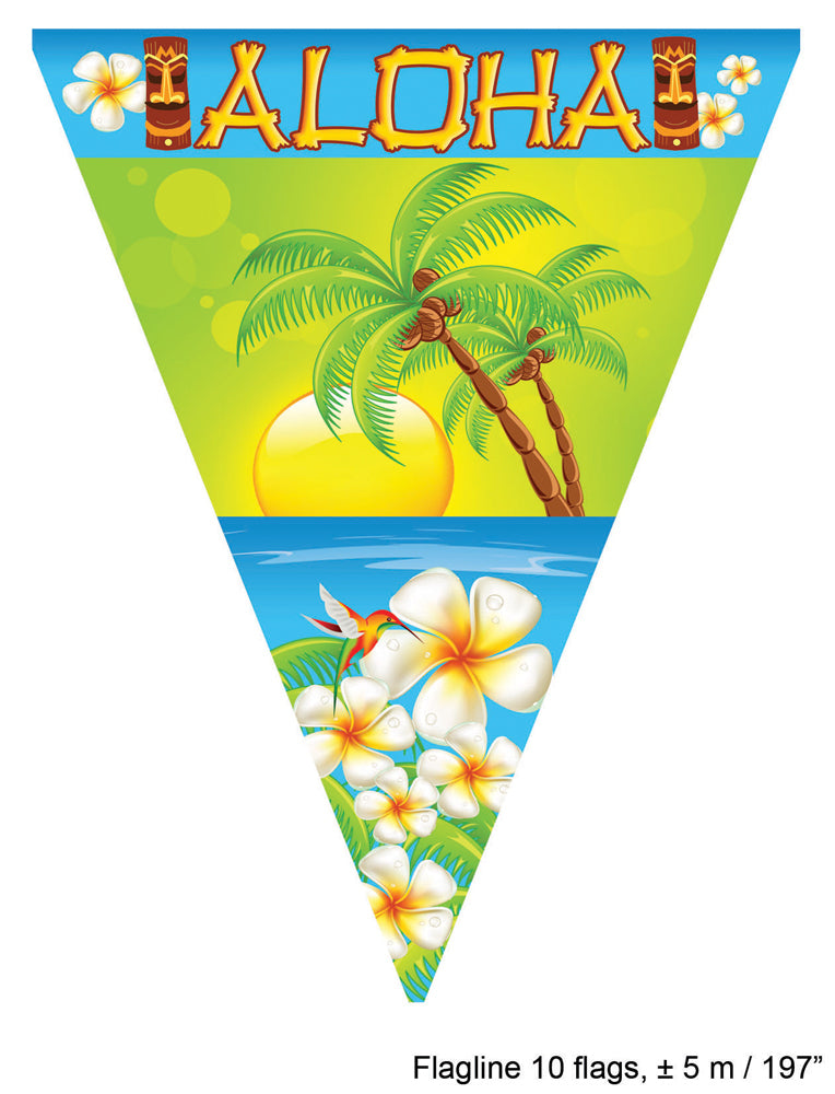 das-kost-mland-aloha-flaggen-girlande-5m-hawaii-deko image 1