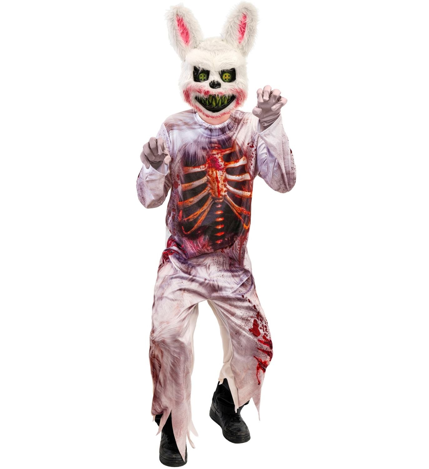 das-kost-mland-m-dchen-zombie-bunny-kost-m-overall-maske image 7
