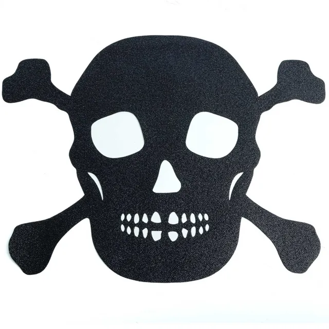 das-kost-mland-totenkopf-tischset-halloween-schwarz-4er-glitzer image 1