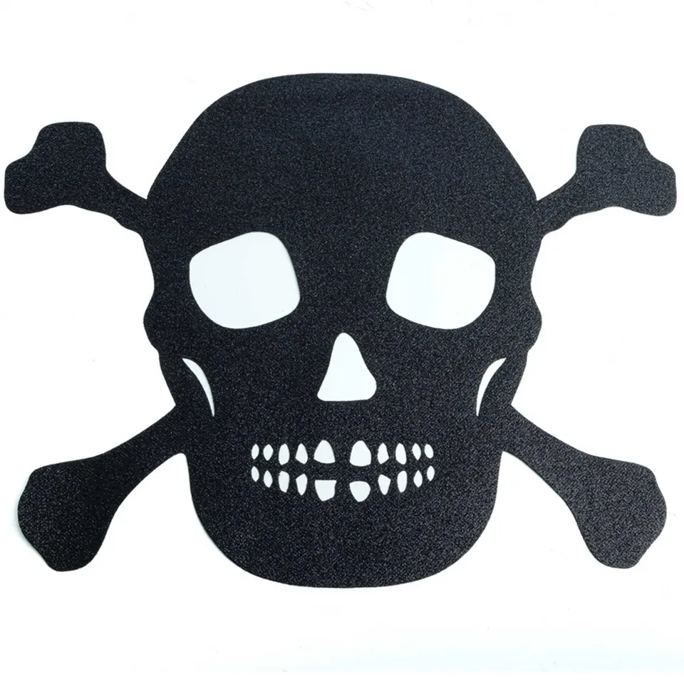 das-kost-mland-totenkopf-tischset-halloween-schwarz-4er-glitzer image 1