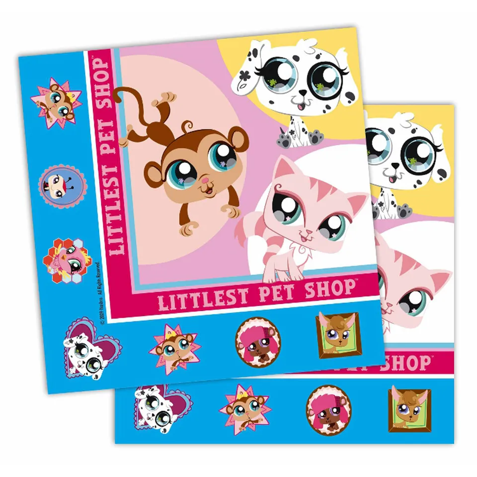das-kost-mland-littlest-pet-shop-servietten-16stk-33x33cm image 1