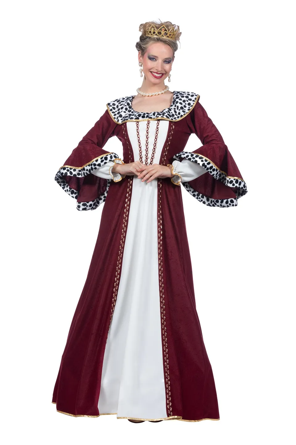 das-kost-mland-malika-k-nigin-kost-m-rot-damen-kleid image 1