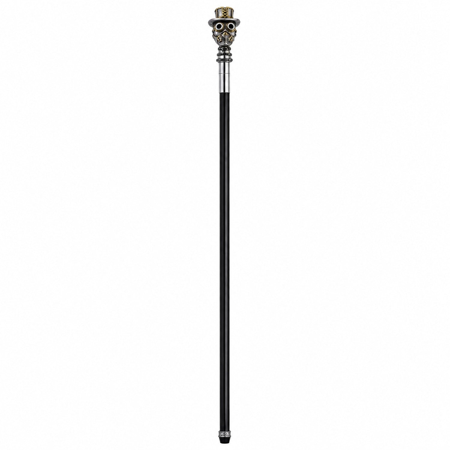das-kost-mland-accessoires-gehstock-steampunk-schwarz-silber-90cm image 5