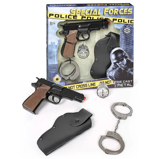 gonher-special-forces-polizei-set-425-6-spielzeug-4-tlg-metall image 1