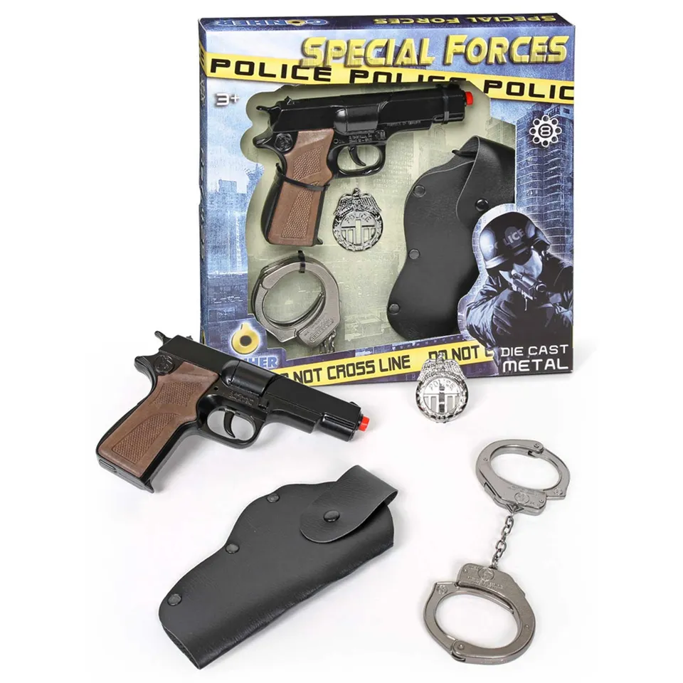 gonher-special-forces-polizei-set-425-6-spielzeug-4-tlg-metall image 1