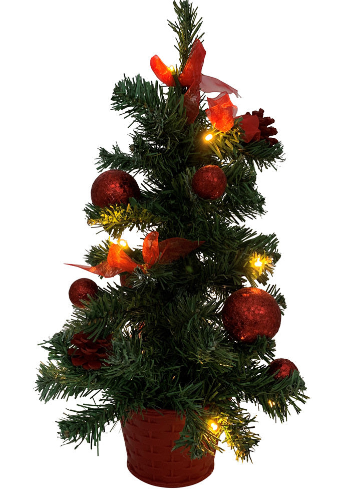 das-kost-mland-deko-weihnachtsbaum-50cm-led-rot-mit-kugeln image 5