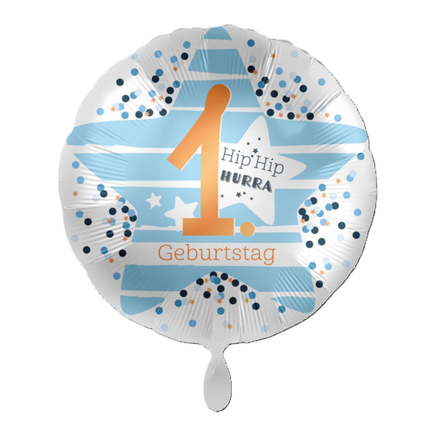das-kost-mland-folienballon-hip-hip-hurra-43cm-bunt image 1
