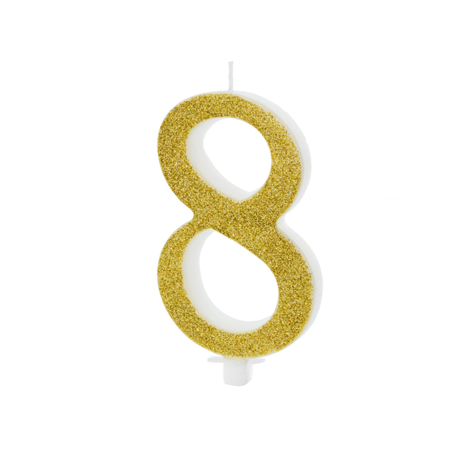 das-kost-mland-dekorationen-geburtstagskerze-glitter-gold-10-cm-zahl-8 image 1