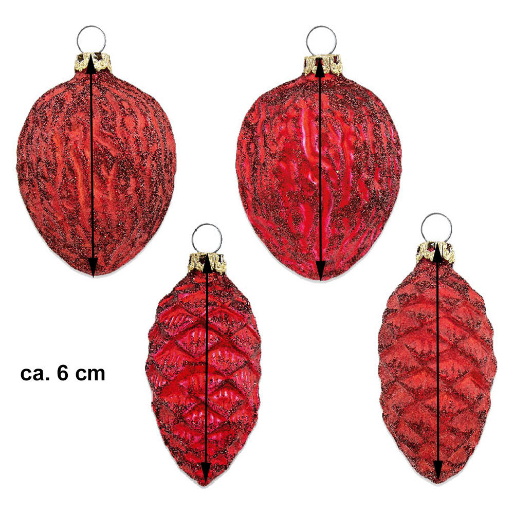 th-ringer-glasdesign-zapfen-n-sse-set-4tlg-christbaumschmuck image 2